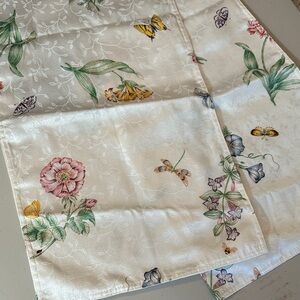 Lenox by Design Butterfly Meadow Double Sided table runner 14x70”